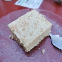 Pina colada cake at Green Cuisine Vegetarian Restaurant in Victoria