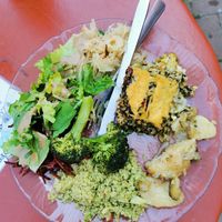 Buffet meals at Green Cuisine Vegetarian Restaurant in Victoria