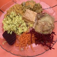 Delicious selection of tasty foods.  at Green Cuisine Vegetarian Restaurant in Victoria