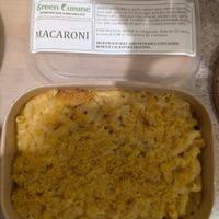 Frozen meal taken away and baked at Green Cuisine Vegetarian Restaurant in Victoria