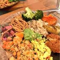 Nom nom at Green Cuisine Vegetarian Restaurant in Victoria