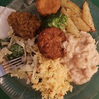 Buffet Plate at Green Cuisine Vegetarian Restaurant in Victoria