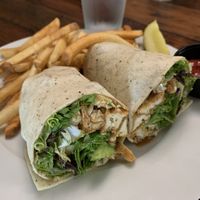 Peanut tofu wrap  at Sage on Laurel in Brainerd