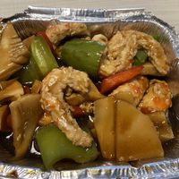 Gambas vegetales at Gran Mundo in Torremolinos