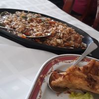 Crispy rice with veg at Gran Mundo in Torremolinos