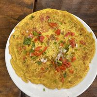 Vegan omelette   at Bean Me Up in Goa