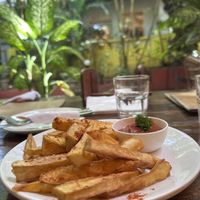 Sweet potato fries   at Bean Me Up in Goa
