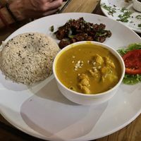 Malabar tempeh curry  at Bean Me Up in Goa