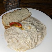 Pasta al fredo at Bean Me Up in Goa