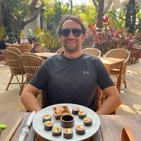 Vegan sushi   at Bean Me Up in Goa