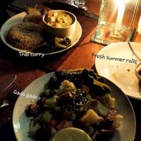 our first night there.. we went all in at Bean Me Up in Goa