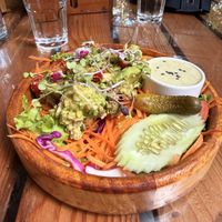 Avocado salad  at Bean Me Up in Goa