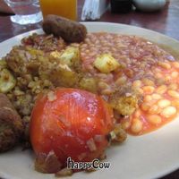 English breakfast at Bean Me Up in Goa