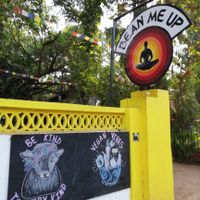 Entrance at Bean Me Up in Goa