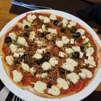 The veg pizza. Really yummy! at Bean Me Up in Goa