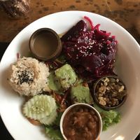 buddha bowl at Bean Me Up in Goa