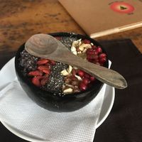 açai smoothie bowl at Bean Me Up in Goa