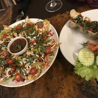 nacho supreme & dumplings  at Bean Me Up in Goa