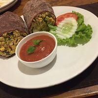 Spinach Tofu Burrito  at Bean Me Up in Goa