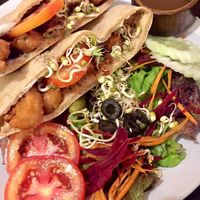 Tempeh Steak Sandwich  at Bean Me Up in Goa