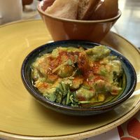 Bread and guac at Racconto Lounge  in Bury