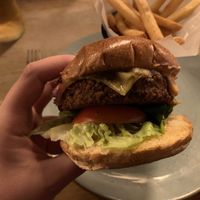 Burger at Racconto Lounge  in Bury