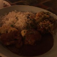 Katsu cauliflower curry at Racconto Lounge  in Bury