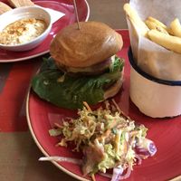 Vegan beyond burger  at Racconto Lounge  in Bury