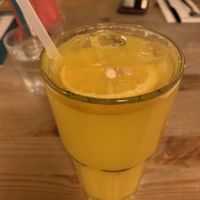 Fresh orange juice  at Racconto Lounge  in Bury