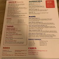 Vegan menu  at Racconto Lounge  in Bury
