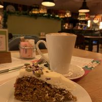 Carrot cake  at Rosso Lounge in Biggleswade