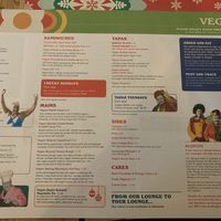 Vegan menu at Tarko Lounge in Barnstaple