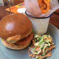 Beyond Meat Burger at Valero Lounge in Witham