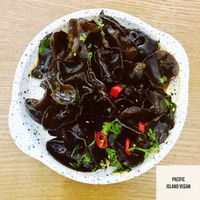 Spicy Black Jelly Fungus at Veggie Restaurant in Suva