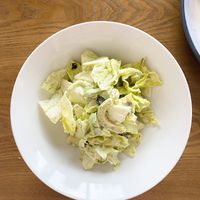 Caesar salad at Veggie Restaurant in Suva
