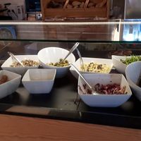 Salade buffet at Café Central in Sao Miguel