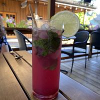 Raspberry drink  at Eve Olive in Nanaimo