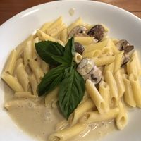 Gluten-free penne alfredo at Eve Olive in Nanaimo