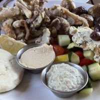 Greek salad plate  at Eve Olive in Nanaimo
