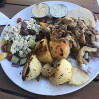 Greek goddess plater  at Eve Olive in Nanaimo