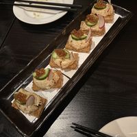 Crispy rice with spicy tuna #Veganuary at Shojin - DTLA in Los Angeles