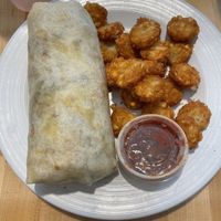 Tofu breakfast burrito   at Gateway Market in Des Moines