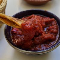 Tomato & red peppers sauce at Annette in Sofia