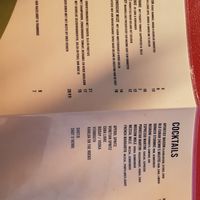 Menu at Bar d'Henri in Antwerpen