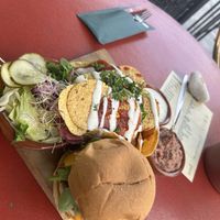 Billy's Smoked BBQ & nachos instead of Fries 21€  at Bar d'Henri in Antwerpen