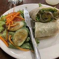 Roast veggies and hummus wrap, 64,000 kip  at Joma Bakery Cafe in Vientiane