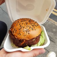 Burger at V-Face in Dublin