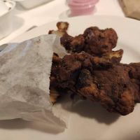 Onion rings (AWFUL, DON'T ORDER) at V-Face in Dublin