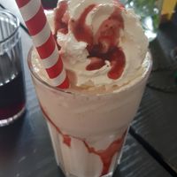 Strawberry milkshake😍 at V-Face in Dublin