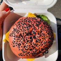 Burger at V-Face in Dublin